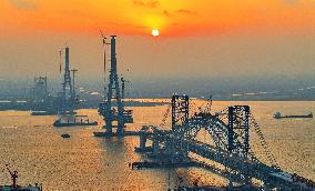 Changtai Yangtze River At Sunset