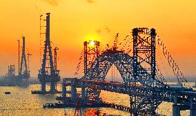 Changtai Yangtze River At Sunset