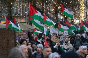 Pro Palestine Demo Continues In Duesseldorf