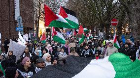 Pro Palestine Demo Continues In Duesseldorf