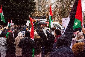 Pro Palestine Demo Continues In Duesseldorf