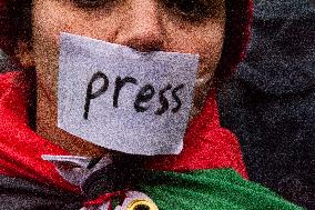 Pro Palestine Demo Continues In Duesseldorf