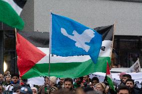 Pro Palestine Demo Continues In Duesseldorf