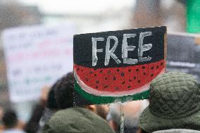 Pro Palestine Demo Continues In Duesseldorf