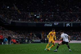 (SP)SPAIN-VALENCIA-FOOTBALL-SPANISH LEAGUE-VALENCIA CF VS BARCELONA