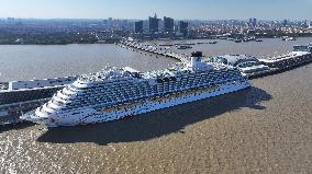 China First Large Cruise Ship Adora Magic City in Shanghai