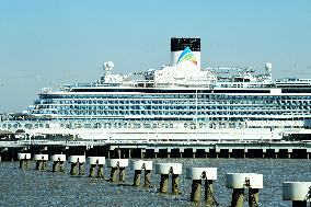 China First Large Cruise Ship Adora Magic City in Shanghai