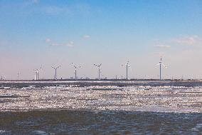 Coastal Wind Power Installations in Weifang