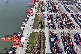 Longtan Port in Nanjing