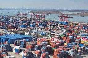 Longtan Port in Nanjing
