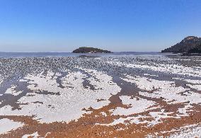 Ice Phenomenon at Lianyungang Seaside