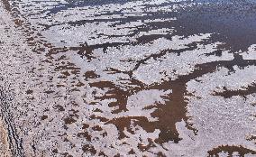 Ice Phenomenon at Lianyungang Seaside