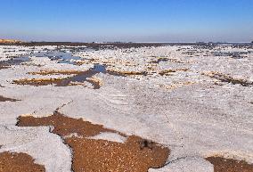 Ice Phenomenon at Lianyungang Seaside