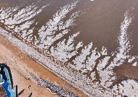 Ice Phenomenon at Lianyungang Seaside