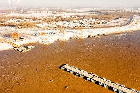 Yellow River Snow Scenery