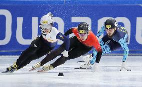 (SP)SOUTH KOREA-SEOUL-ISU WORLD CUP SHORT TRACK SPEED SKATING-MEN'S 500M