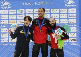 (SP)SOUTH KOREA-SEOUL-ISU WORLD CUP SHORT TRACK SPEED SKATING-MEN'S 1500M