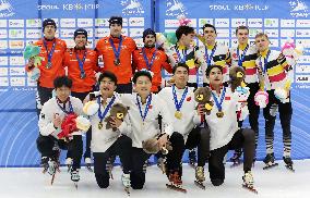 (SP)SOUTH KOREA-SEOUL-ISU WORLD CUP SHORT TRACK SPEED SKATING-MEN'S 5000M RELAY