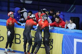 (SP)SOUTH KOREA-SEOUL-ISU WORLD CUP SHORT TRACK SPEED SKATING-MEN'S 5000M RELAY