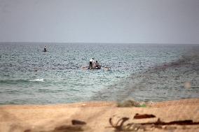 MIDEAST-GAZA-KHAN YOUNIS-FISHING