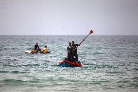 MIDEAST-GAZA-KHAN YOUNIS-FISHING