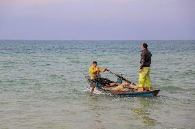 MIDEAST-GAZA-KHAN YOUNIS-FISHING