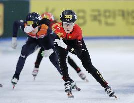 (SP)SOUTH KOREA-SEOUL-ISU WORLD CUP SHORT TRACK SPEED SKATING-WOMEN'S 500M