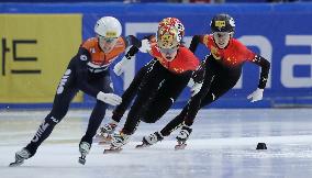 (SP)SOUTH KOREA-SEOUL-ISU WORLD CUP SHORT TRACK SPEED SKATING-WOMEN'S 500M