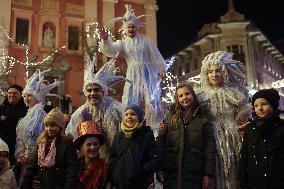 SLOVENIA-LJUBLJANA-CHRISTMAS-ICE QUEEN PROCESSION