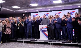 SERBIA-BELGRADE-SNS-VUCIC-SNAP ELECTION-WINNING