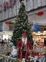Christmas atmosphere in China