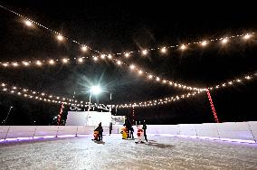 Open-air skating rink opens in Zaporizhzhia