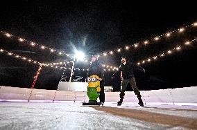 Open-air skating rink opens in Zaporizhzhia