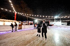 Open-air skating rink opens in Zaporizhzhia