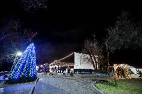 Open-air skating rink opens in Zaporizhzhia