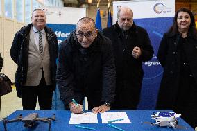 Hand-over of 142 drones to the Paris Police - Issy Les Moulineaux