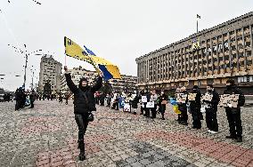 Action in support of captured Mariupol defenders held in Zaporizhzhia