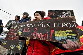 Action in support of captured Mariupol defenders held in Zaporizhzhia