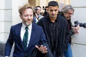 Youcef Atal Arrives The Courthouse - Nice