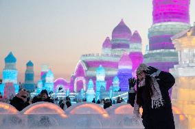 CHINA-HEILONGJIANG-HARBIN-ICE-SNOW WORLD-OPEN (CN)