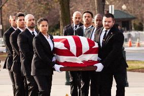 Justice Sandra Day O’Connor lies in repose at the Supreme Court