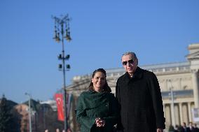 Turkey's President Recep Tayyip Erdogan Visits Hungary