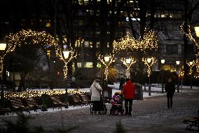 Jouluvaloja Helsingissä