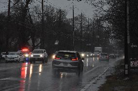 Trees Snapped, Park And Parking Lots Flooded In New Jersey