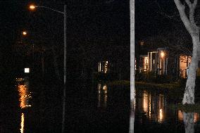 Flooding In New Milford New Jersey Impacts Homes And Overflows Pond