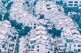 A Housing Project After Heavy Snow in Suqian
