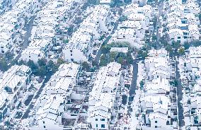 A Housing Project After Heavy Snow in Suqian