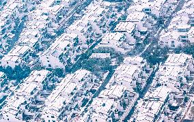 A Housing Project After Heavy Snow in Suqian