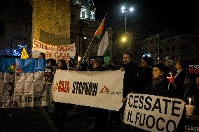 Ceasefire in Gaza Demonstration Held By Assopace Palestina