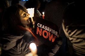 Ceasefire in Gaza Demonstration Held By Assopace Palestina